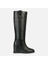 Geox Crne ženske čizme Geox Wedge