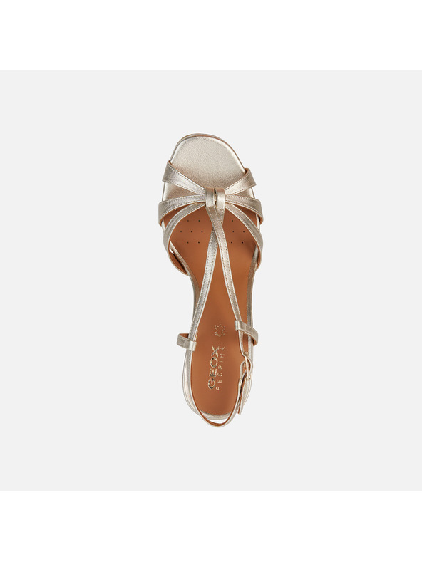 Geox Srebrena ženska obuća na petu Geox Eraklia R 80