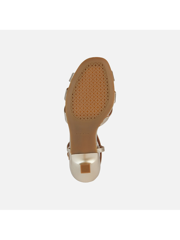 Geox Srebrena ženska obuća na petu Geox Eraklia R 80