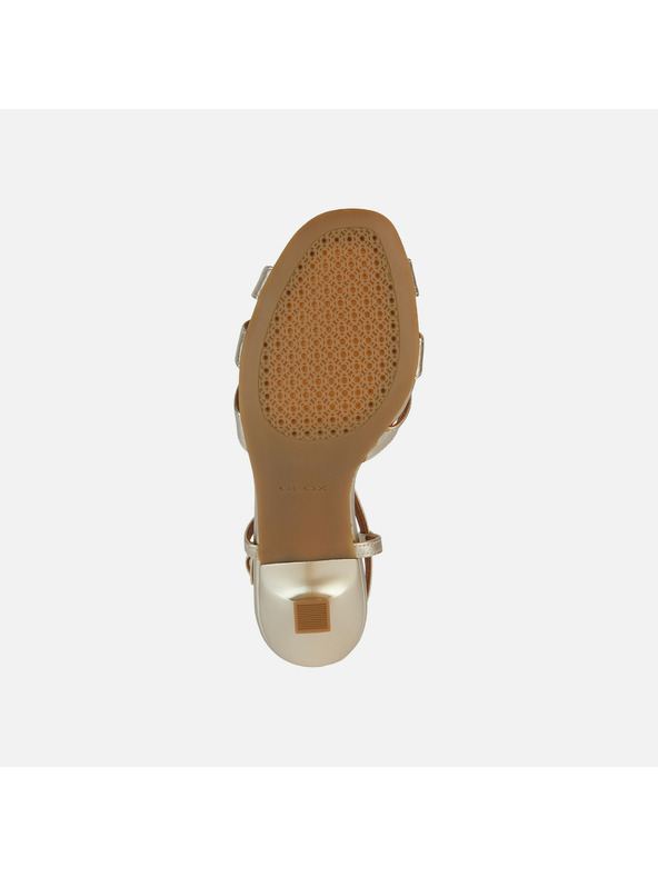 Geox Srebrena ženska obuća na petu Geox Eraklia R 80