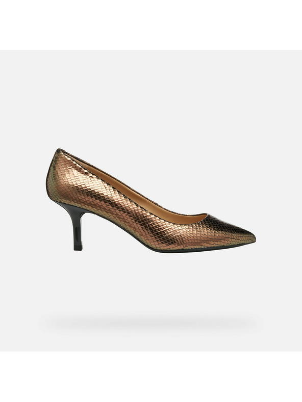 Geox Zlatne ženske salonke Geox Kleopy