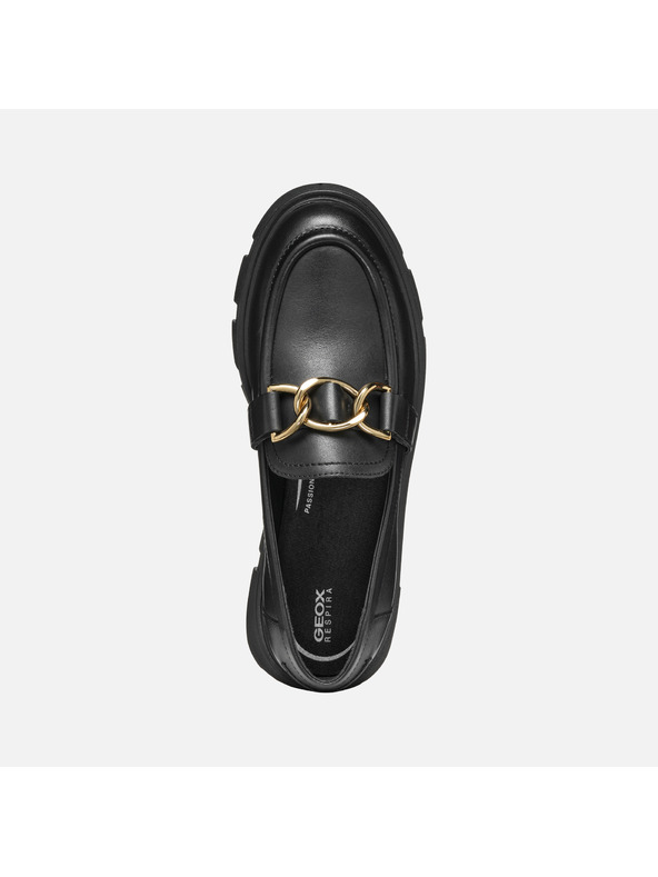 Geox Crne ženske mokasine Geox Vilde
