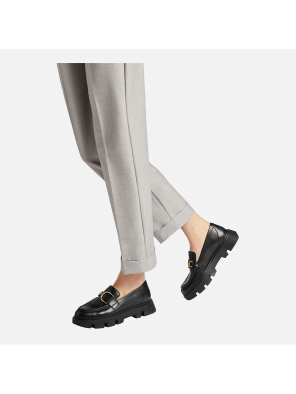 Geox Crne ženske mokasine Geox Vilde