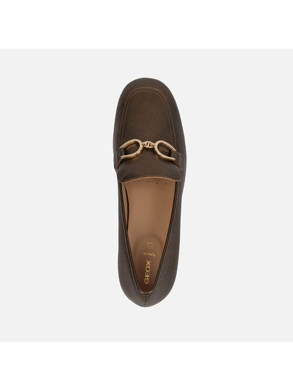 Geox Zlatne ženske mokasinke Geox Dhyalma