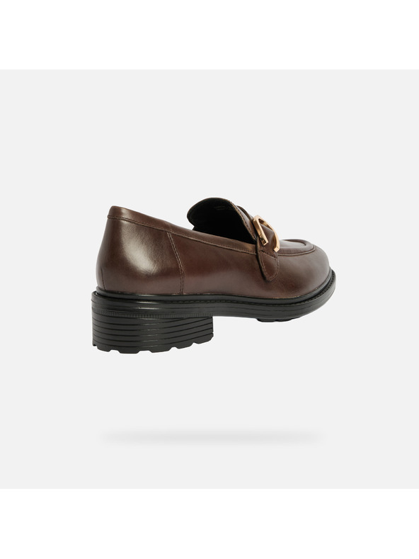 Geox Smeđe ženske mokasinke Geox Walk Pleasure