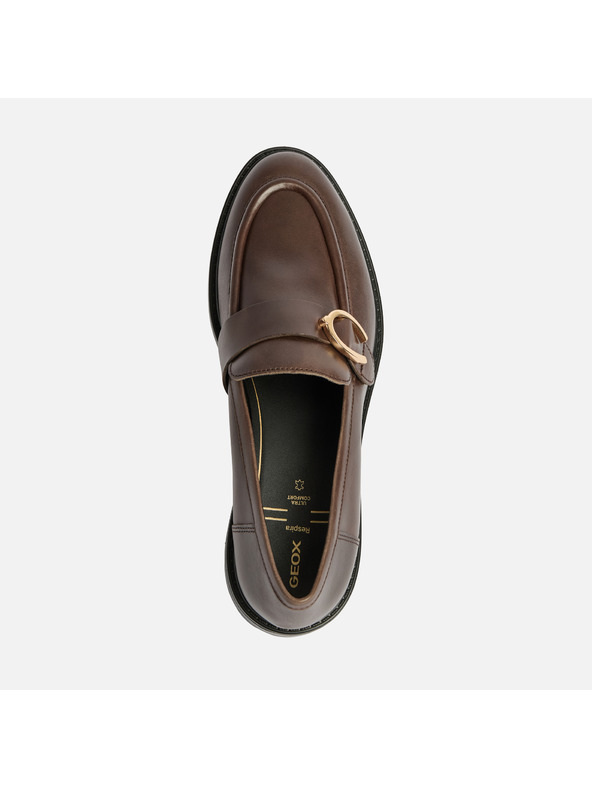 Geox Smeđe ženske mokasinke Geox Walk Pleasure