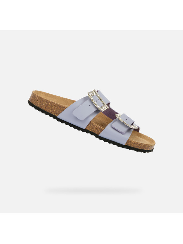 Geox Ljubičasti ženski natikači Geox Brionia R