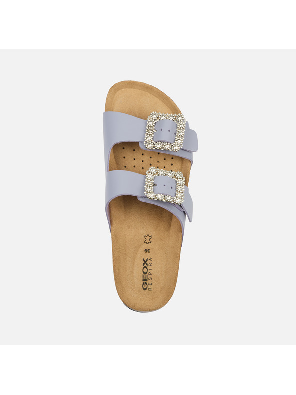 Geox Ljubičasti ženski natikači Geox Brionia R