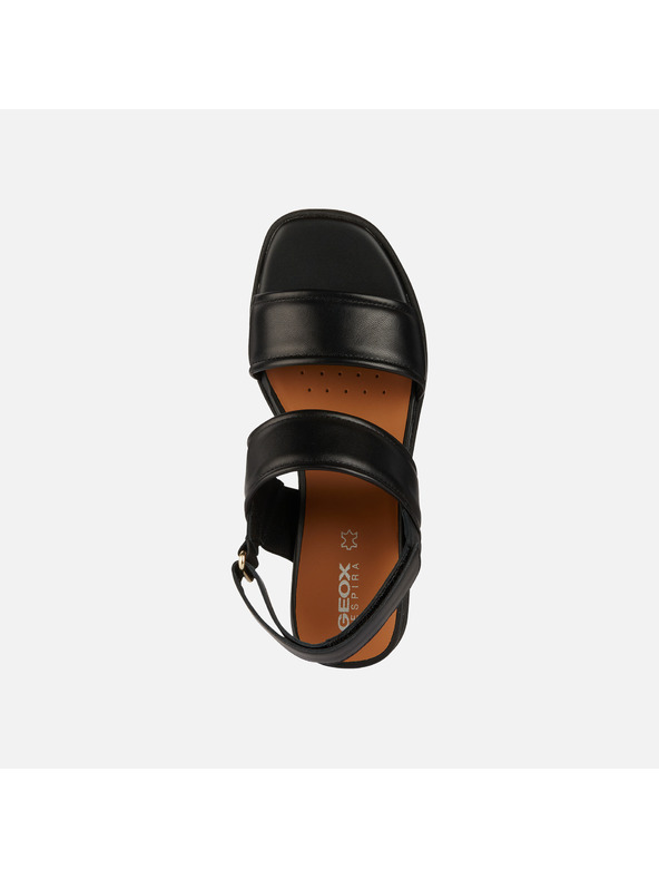 Geox Crna ženska obuća na punu petu Geox Spherica EC6