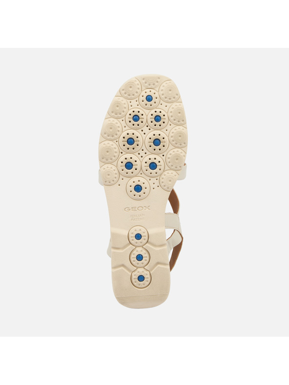 Geox Krem ženska obuća na punu petu Geox Spherica EC6