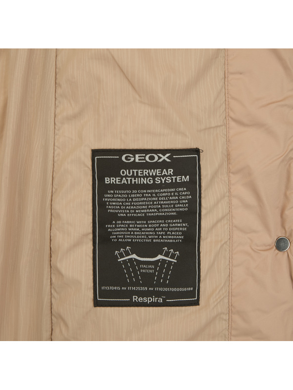 Geox Bež ženska pernata jakna Geox Catria