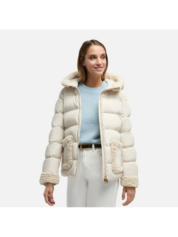 Geox Krem ženska pernata jakna Geox Vilde