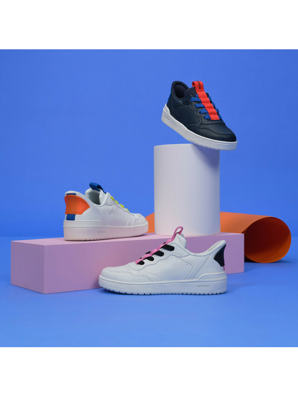 Geox Bijele djevojčanske tenisice Geox Washiba Fast In