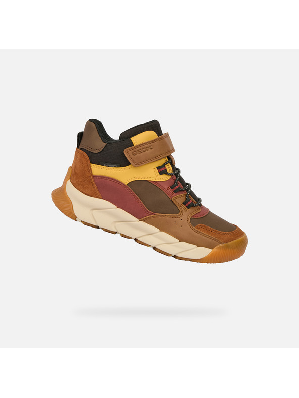 Geox Smeđa dječja gležnjača Geox Flexyper Pro Boy B