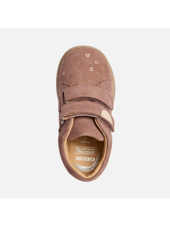 Geox Ružičaste dječje cipele za prve korake Geox Macchia Girl