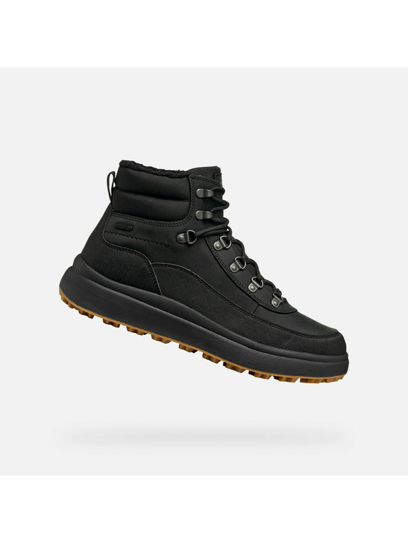 Geox Crne muške gležnjače Geox Granito + Grip B A