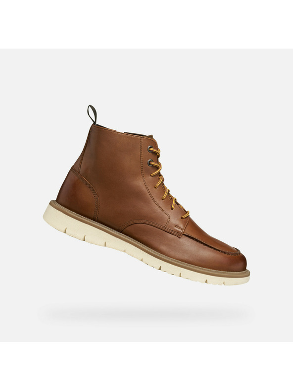 Geox Smeđa muška gležnjača Geox Pove