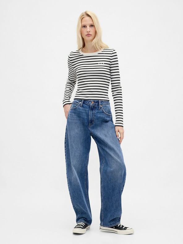 GAP GAP rebrasta kratke majica