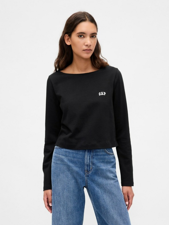 GAP Crop majica VintageSoft Heavyweight GAP