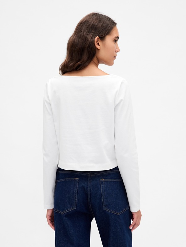GAP Crop majica VintageSoft Heavyweight GAP