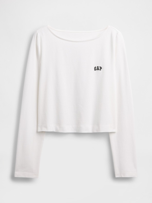GAP Crop majica VintageSoft Heavyweight GAP
