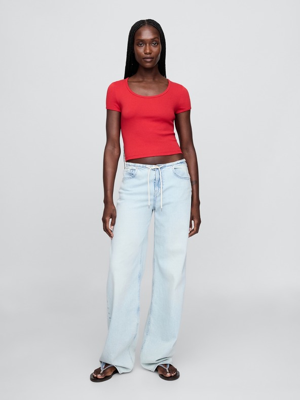 GAP Crop majica Americana GAP