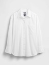 GAP Oversize poplin košulja s logom Big Shirt GAP