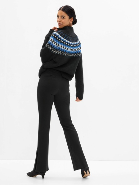 GAP Elegantne hlače flare visokog struka GAP