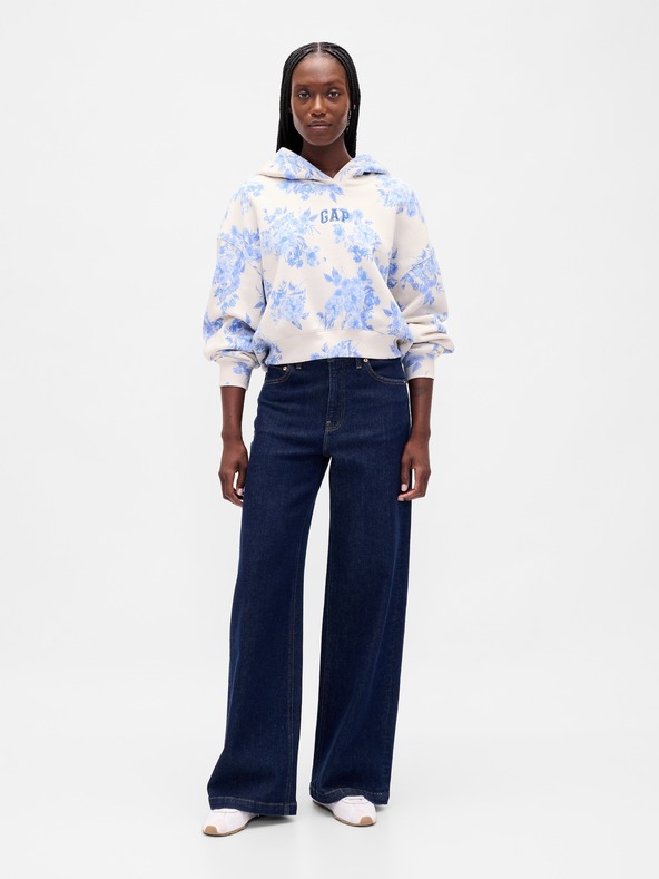 GAP Logo skraćena GAP majica s kapuljačom