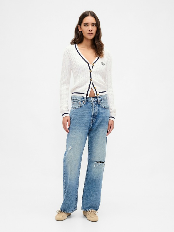 GAP Crop kardigan s logom GAP