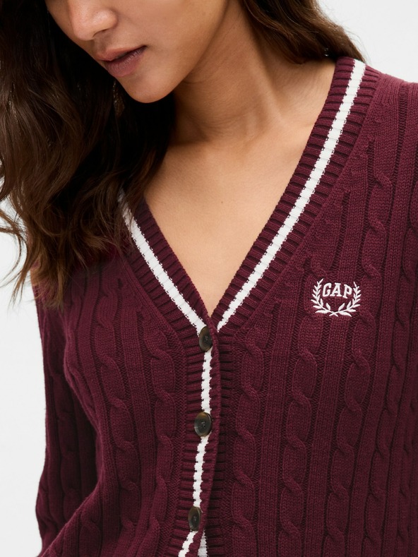GAP Crop kardigan s logom GAP