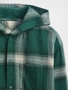 GAP Dječja flanelna košulja s kapuljačom GAP
