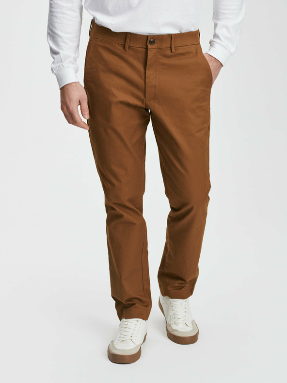 GAP Khaki slim fit hlače GapFlex GAP