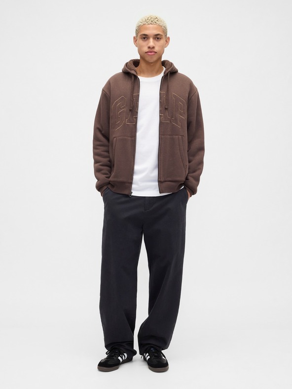 GAP Zatopljena dukserica s logom GAP