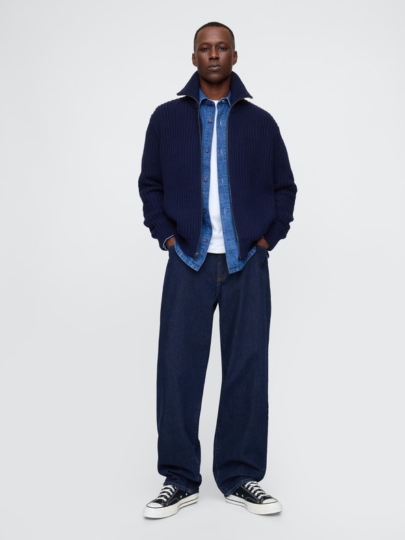 GAP GAP rebrasti kardigan s patentnim zatvaračem