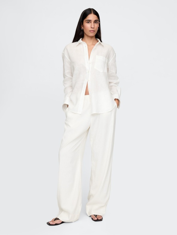GAP Lanena oversize košulja Big Shirt GAP