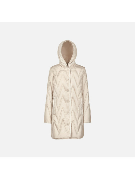 Geox Krem ženske pernate jakne Geox Plummery