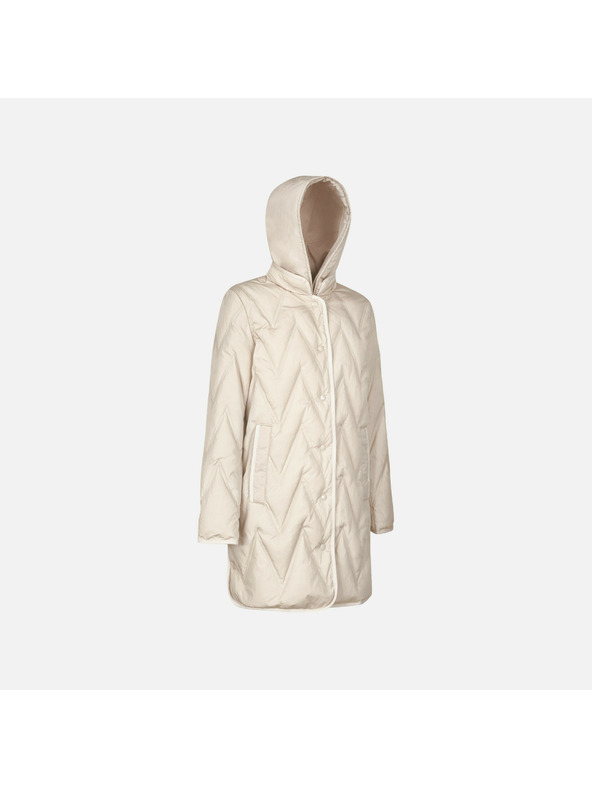 Geox Krem ženske pernate jakne Geox Plummery