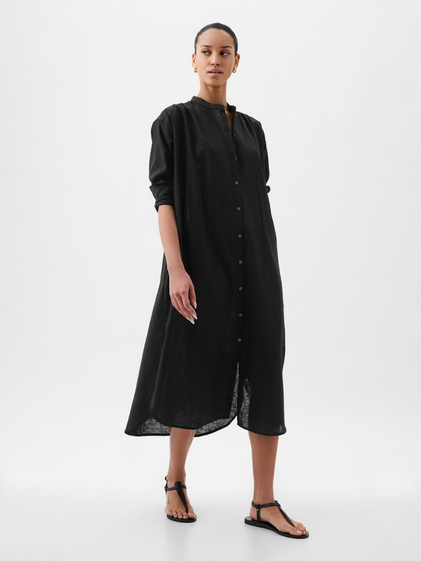 GAP Oversize lanene košulje-haljine GAP