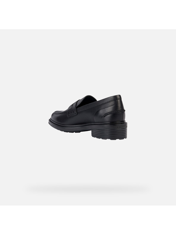 Geox Crne ženske mokasine Geox Walk zadovoljstvo