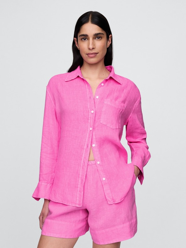 GAP Lanena oversize košulja Big Shirt GAP