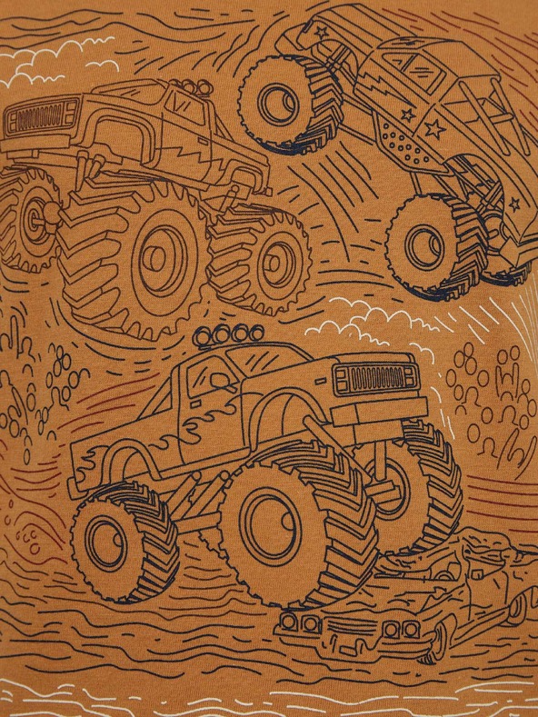 GAP Dječja organska majica monster truck GAP