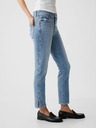 GAP Slim džíns Mid Rise Split-Hem Vintage GAP