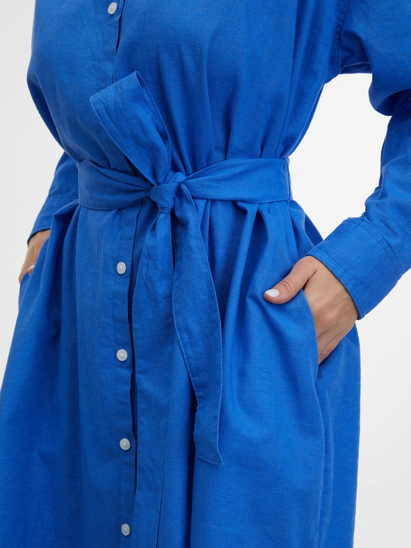 GAP Lanene košuljaste midi haljine GAP