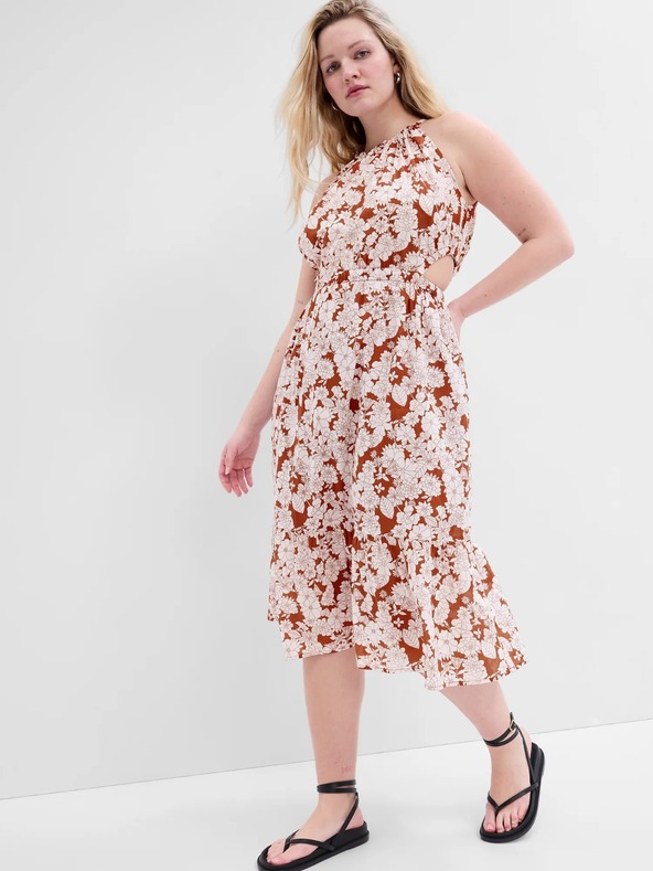 GAP Uzorirana midi haljina GAP