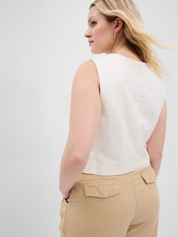 GAP GAP laneni prsluk