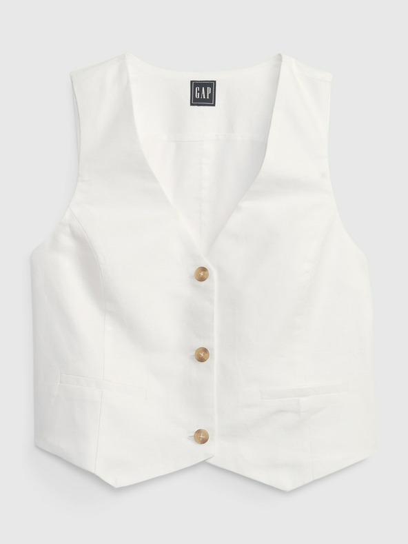 GAP GAP laneni prsluk