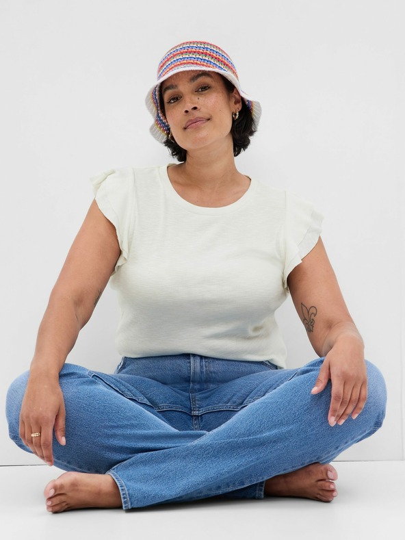 GAP Majica s volanima na rukavima GAP