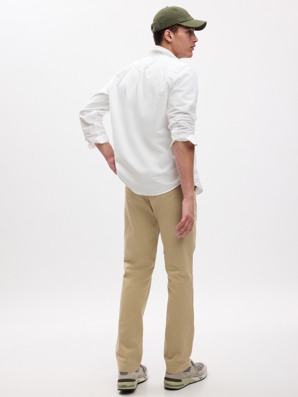 GAP Moderne khaki straight fit hlače GapFlex GAP