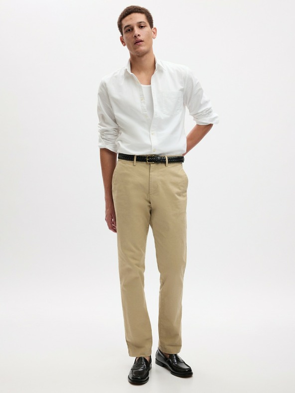 GAP Moderne khaki straight fit hlače GapFlex GAP